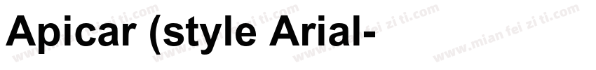 Apicar (style Arial字体转换